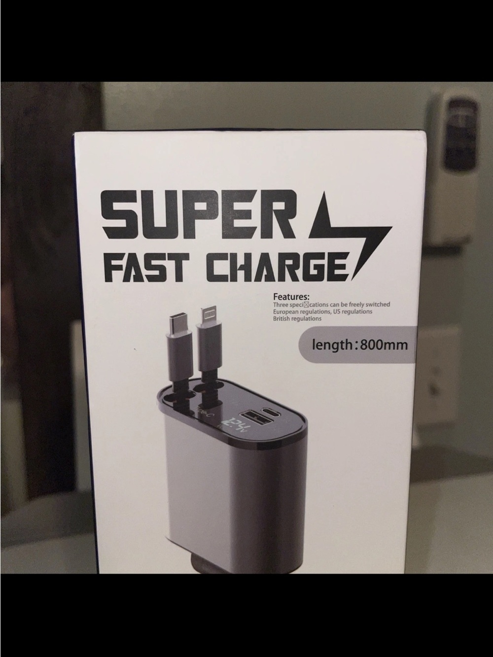 SUPER FAST CHARGE 4-in-1 Car Charger - Silver - Picture 5 of 9